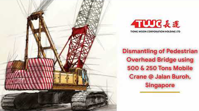 Dismantling of Pedestrian Overhead Bridge @ Jalan Buroh