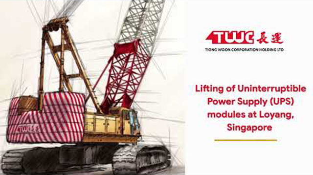 Lifting of Uninterruptible Power Supply @ Loyang