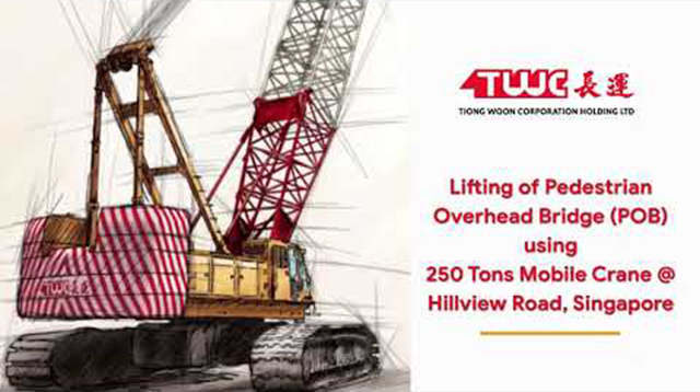 Timelapse Video of Pedestrian Overhead Bridge @ Hillview Road