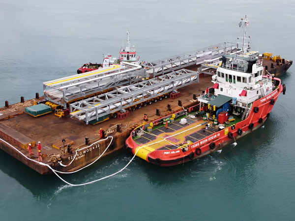 Tugboats and Barges